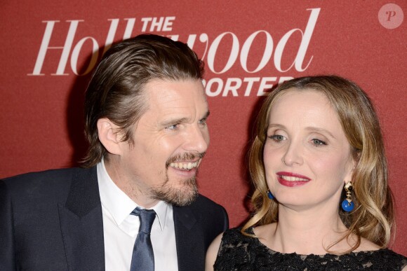 Ethan Hawke et Julie Delpy lors de la soirée Hollywood Reporter Nominees Night à Beverly Hills, le 10 février 2014.
