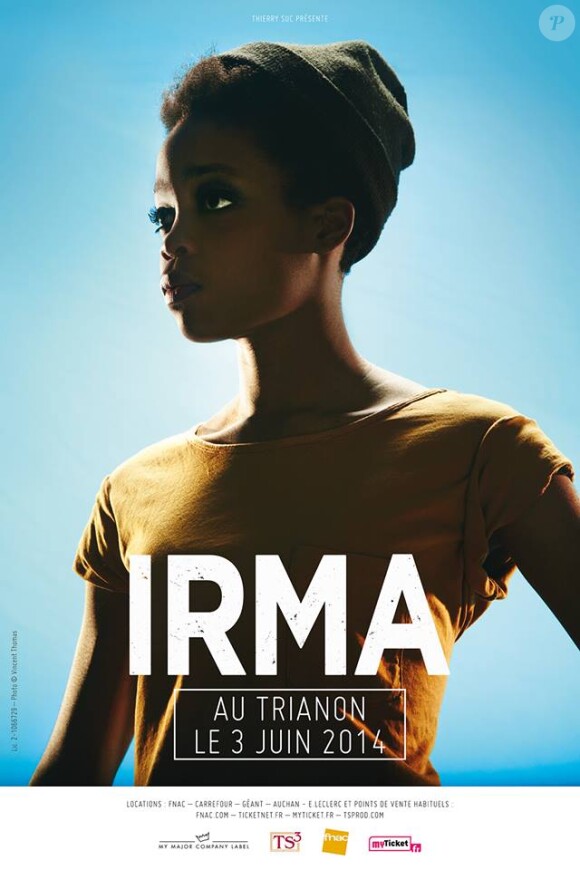 Irma sera en concert au Trianon à Paris, le 3 juin 2014.