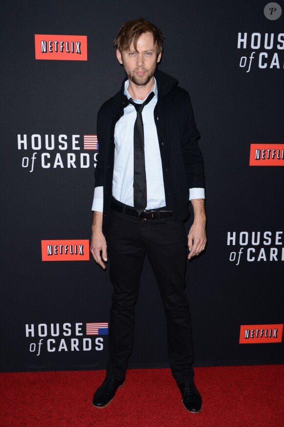 Jimmi Simpson lors de la première de House of Cards, saison 2, à la Director's Guild of America de Los Angeles, le 13 février 2014.