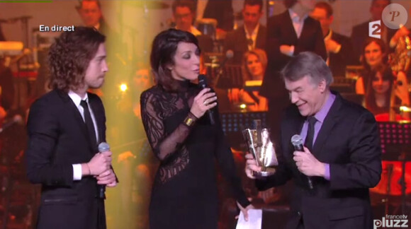Une Victoire d'honneur pour Salvatore Adamo - 29e cérémonie des Victoires de la Musique, au Zénith de Paris, le 14 février 2014.