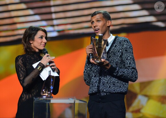 Stromae a triomphé lors de la 29e cérémonie des Victoires de la Musique, le 14 février 2014 au Zénith de Paris.