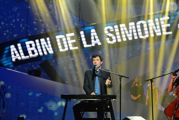 Albin de la Simone lors de la cérémonie des 29e Victoires de la Musique au Zénith de Paris le 14 février 2014