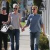 L'animatrice Ellen Degeneres et Portia de Rossi se baladent, main dans la main, le jour de la Saint-Valentin à West Hollywood.