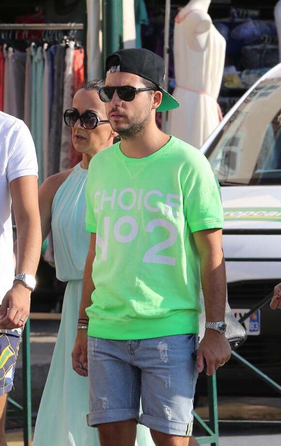 Exclusif - Alban Bartoli sur le port de St Tropez le 11 juillet 2013.