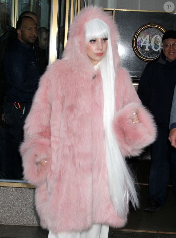 Lady Gaga à New York, le 18 février 2014. 