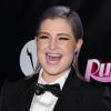 La sympathique Kelly Osbourne au lancement de la 6e saison de l'émission 'RuPaul's Drag Race' au Roosevelt Hotel à Hollywood, Los Angeles, le 17 février 2014.