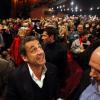 Nicolas Sarkozy a pu constater sa popularité en assistant au concert de son épouse Carla Bruni au Palais des festivals à Cannes, le 14 février 2014