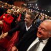Carla Bruni a donné un concert au Palais des festivals à Cannes, devant son époux Nicolas Sarkozy, le 14 février 2014