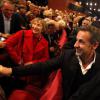Carla Bruni a donné un concert au Palais des festivals à Cannes, devant son époux Nicolas Sarkozy, le 14 février 2014