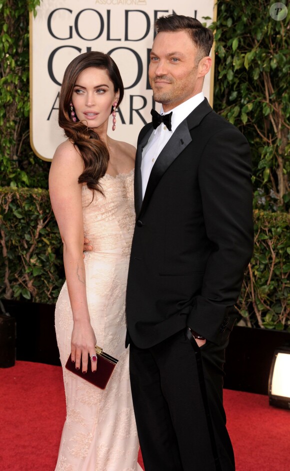 Megan Fox, Brian Austin Green lors des Golden Globes le 13 janvier 2013
