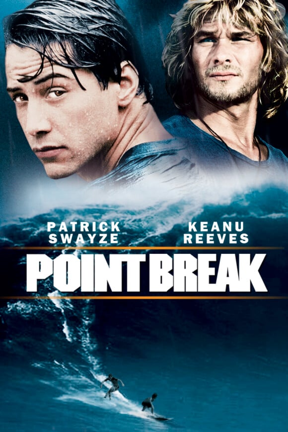 Affiche du film Point Break avec Patrick Swayze (Bodhi)
