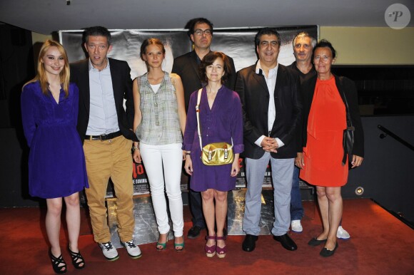 Catherine Mouchet et l'équipe du film Le Moine à Paris le 12 juillet 2011