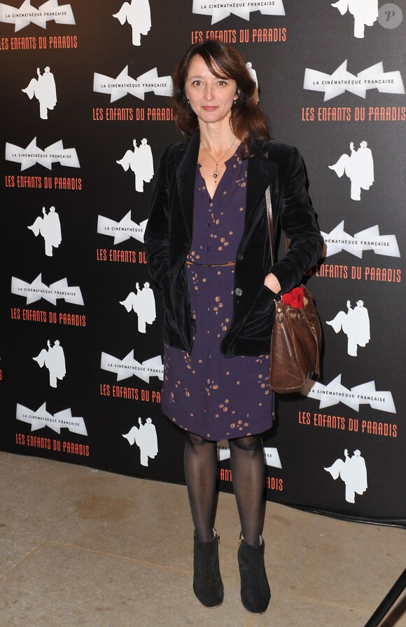 Judith Henry lors du vernissage de l'exposition "Les Enfants du Paradis" à la cinémathèque de Paris le 22 octobre 2012