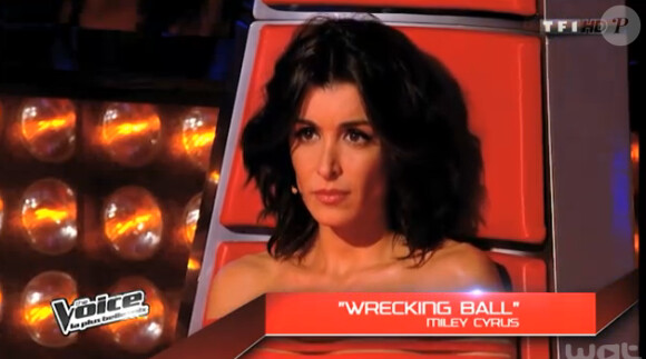 Jenifer dans The Voice 3, le 22 février 2014 sur TF1.