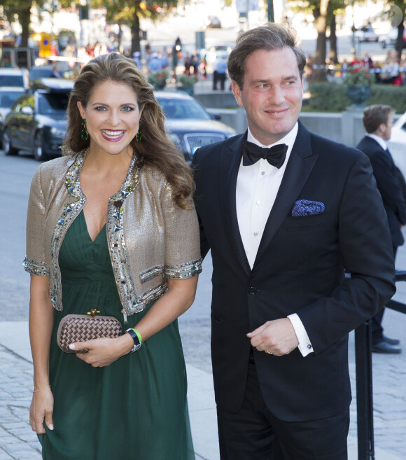 La princesse Madeleine de Suède et son mari Chris O'Neill à Stockholm le 14 septembre 2013