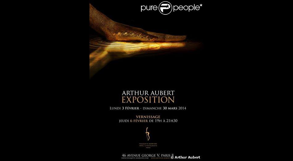 Arthur Aubert, fils de Jean-Louis, expose jusqu&#039;au 30 mars 2014 à l&#039;Hôtel Fouquet&#039;s Barrière. Cette affiche reproduit son oeuvre  La Nécessité .