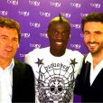 Omar Da Fonseca et Alexandre Ruiz de beIN Sport avec Mbaye Niang