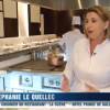 Stéphanie Le Quellec a obtenu une étoile au guide Michelin et accorde une interview au JT de TF1. Lundi 24 février 2014.