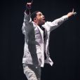 Drake, déchaîné sur la scène de Bercy. Paris, le 24 février 2014.