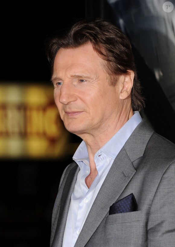 Liam Neeson lors de l'avant-première du film Non-Stop à Los Angeles le 24 février 2014