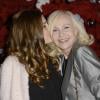 Michèle Torr et sa petite-fille Charlotte au concert de Céline Dion au POPB de Paris, le 5 décembre 2013