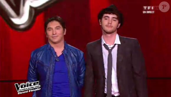 Atef et Louis dans The Voice, samedi 5 mai 2012 sur TF1