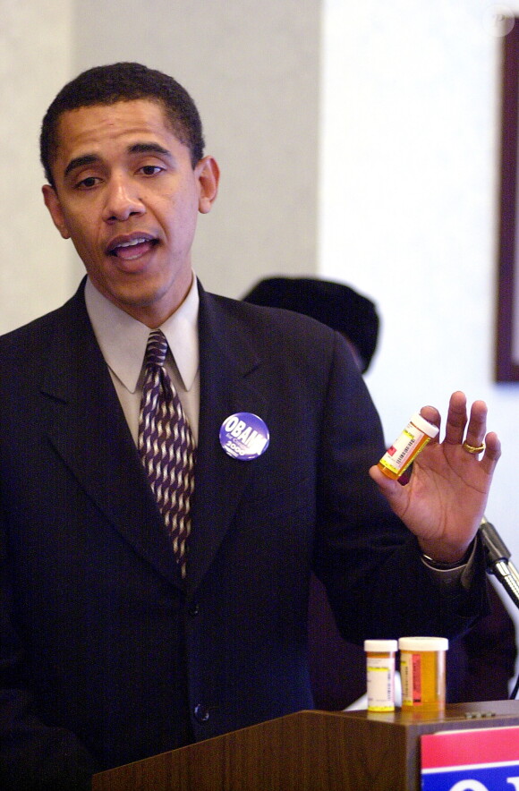 Barack Obama, sénateur de l'Illinois, le 16 janvier 2000 à Chicago