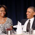 Barack Obama et la première dame Michelle Obama lors du National Prayer Breakfast au Washington Hilton de Washington, le 6 février 2014