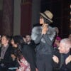 Rihanna assiste au défilé de mode Lanvin automne-hiver 2014-2015 à l'Ecole Nationale des Beaux-Arts. Paris, le 27 février 2014.