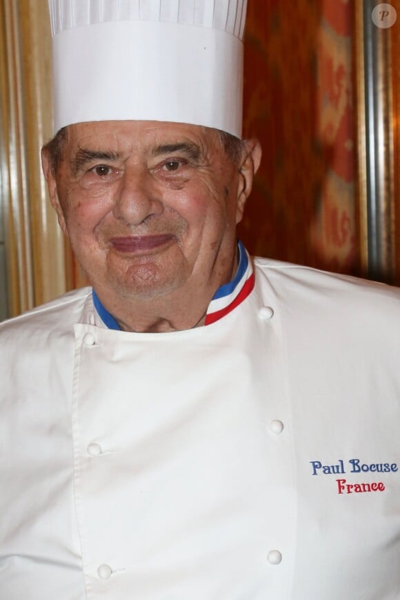 Exclusif - Paul Bocuse au restaurant L'auberge du Pont de Collonges le 26 septembre 2013.