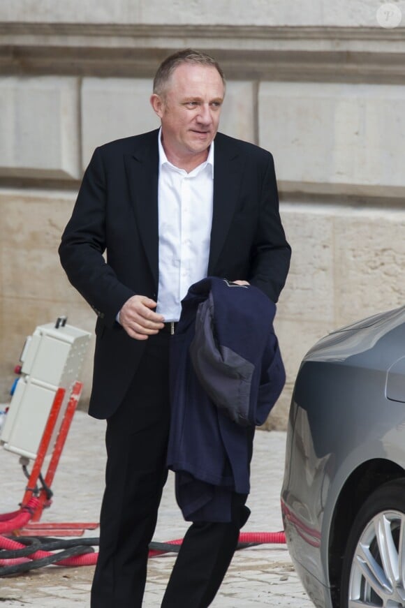 Francois-Henri Pinault arrive à l'Opéra National de Paris pour assister au défilé Stella McCartney. Paris, le 3 mars 2014.