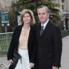 Anne et Bernard de la Villardière arrivent au Grand Palais pour assister au défilé Chloé. Paris, le 2 mars 2014.
