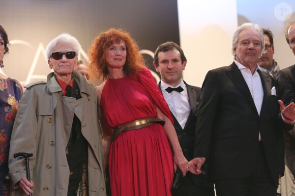 Alain Resnais et sa compagne Sabine Azéma à Cannes le 21 mai 2012.