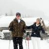 Photo des vacances du roi Philippe et de la reine Mathilde de Belgique aux sports d'hiver à Verbier le 3 mars 2014