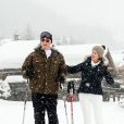  Photo des vacances du roi Philippe et de la reine Mathilde de Belgique aux sports d'hiver à Verbier le 3 mars 2014 