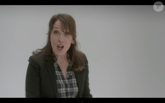 Chantal Lauby dans le clip "Ma Colère" de Yannick Noah, mars 2014.