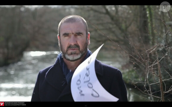 Eric Cantona dans le clip "Ma Colère" de Yannick Noah, mars 2014.