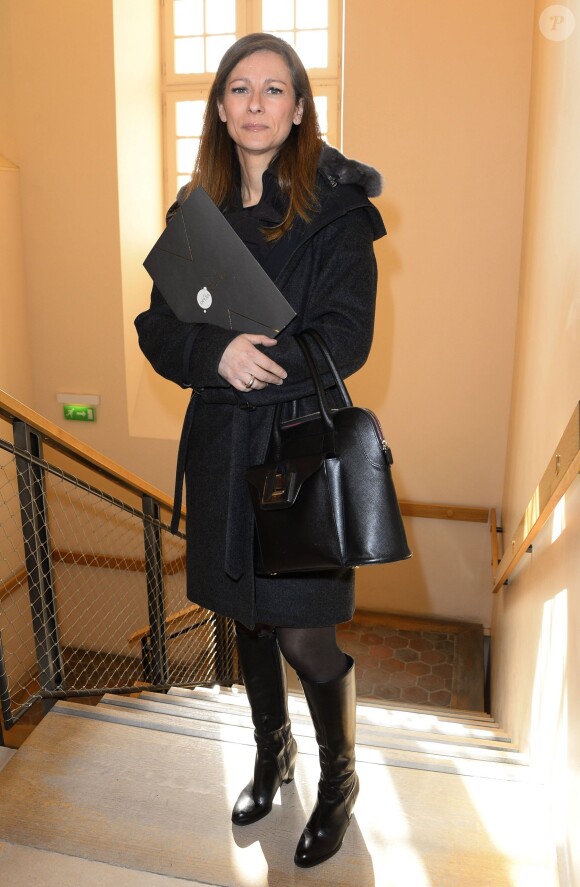 Anne Gravoin - Conférence de presse aux Invalides pour Opéra en Plein Air à Paris, le 4 mars 2014.