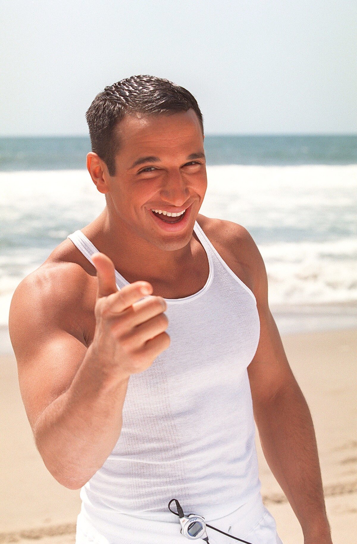 Photo Quentin Elias à Los Angeles, avril 1999. Purepeople