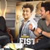 Kev Adams et Franck Dubosc hilares en interview avec AlloCiné pour Fiston.
