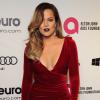 Khloé Kardashian lors de la soirée post-Oscars de l'Elton John AIDS Foundation. West Hollywood, le 2 mars 2014.