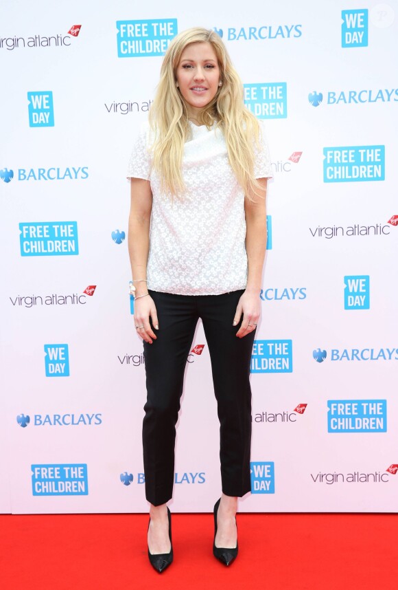 Ellie Goulding à Wembley le 7 mars 2014 lors de l'événement We Day UK organisé par l'association Free the Children.