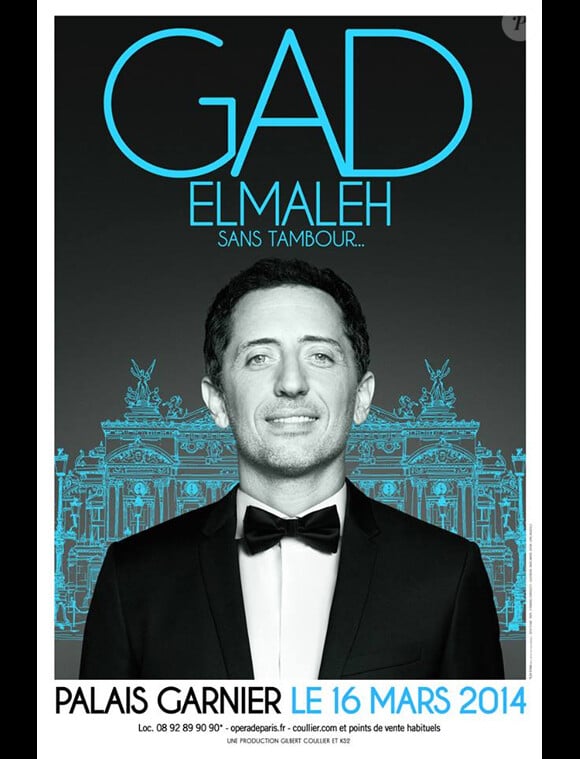 Gad Elmaleh se produira le 16 mars 2014 sur la scène de l'Opéra Garnier à Paris. Un rendez-vous déjà complet.