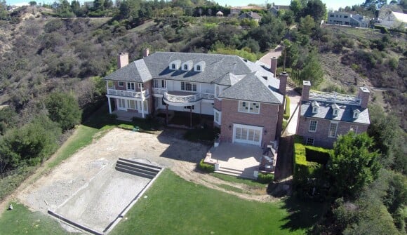 Maison de la belle Heidi Klum à Bel Air, Los Angeles, d'une valeur de 9,8 millions de dollars, toujours en travaux.