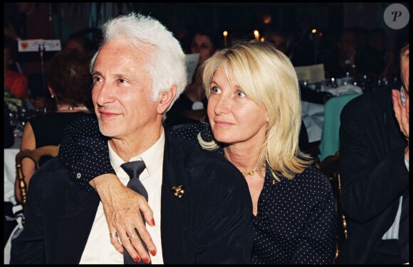 Marcel Amont et sa femme Marlène à Cabourg en 1997. 