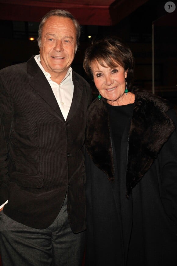 Patrick de Bourgues et sa femme Yaguel Didier lors du gala Enfance Majuscule, salle Gaveau à Paris le 10 mars 2014