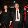 Richard Berry et sa compagne Pascale Louange lors du gala Enfance Majuscule, salle Gaveau à Paris le 10 mars 2014
