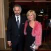 Elisa Servier et son époux lors du gala Enfance Majuscule, salle Gaveau à Paris le 10 mars 2014