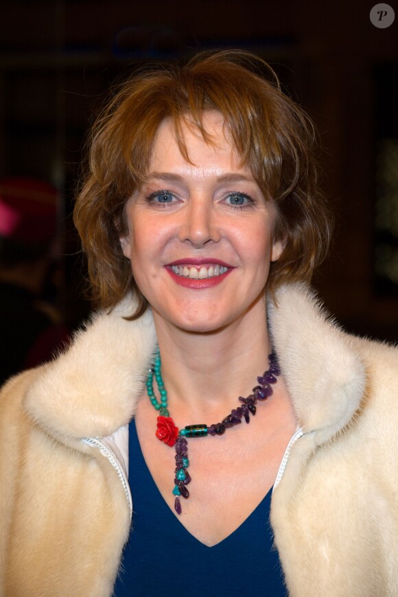Agnès Soral lors du gala Enfance Majuscule, salle Gaveau à Paris le 10 mars 2014