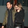 Jennifer Aniston et Justin Theroux aperçus à la sortie du restaurant Locande Verde à New York, le 11 mars 2014.